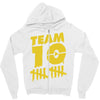 team 10  gold Zipper Hoodie
