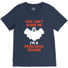 Halloween You Cant Scare Me Im A Preschool Teacher V-Neck Tee