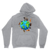 animal polygon around the planet Unisex Hoodie