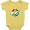 neon softball Baby Onesie