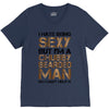 I Hate Being Sexy But I'm A Chubby Bearded Man So I Can't Help It V-Neck Tee