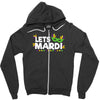 mardi gras Zipper Hoodie