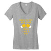 Gold Is The New Pink Fight Like A Kid! Women's V-Neck T-Shirt
