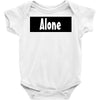 alone anymore Baby Bodysuit