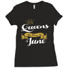 queens are born in june Ladies Fitted T-Shirt