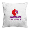 stylish retro hawaiian airlines Throw Pillow