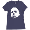 halloween mask Ladies Fitted T-Shirt