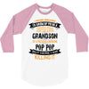 Super Cool Grandson Of A Freaking Awesome Pop Pop 3/4 Sleeve Shirt