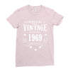 original parts vintage established 1969 perfectly aged Ladies Fitted T-Shirt