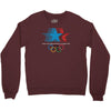 retro los angeles 1984 olympic games Crewneck Sweatshirt