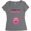 Creating a Lil Monster Baby Girl Women's Triblend Scoop T-shirt