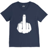 middle finger V-Neck Tee