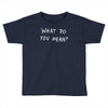 what do you mean 2016 tour Toddler T-shirt