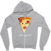 i love pizza! Zipper Hoodie