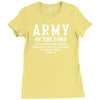 Army Of The Lord Christian T Shirts Bible Verse Ladies Fitted T-Shirt
