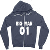 big man little man father son matching1 Zipper Hoodie