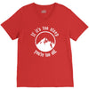 if it's too steep you're too old V-Neck Tee