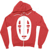 no face noface spirited away chibli manga anime tee Zipper Hoodie