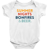 Summer Night Bonfires Beer Baby Bodysuit