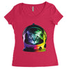 astro cat Women's Triblend Scoop T-shirt