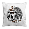 death before decaf white Throw Pillow