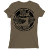 given enough coffee i could rule the world white Ladies Fitted T-Shirt