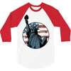 us flag 2 3/4 Sleeve Shirt