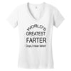 worlds greatest farter Women's V-Neck T-Shirt