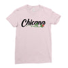 chicana with rose Ladies Fitted T-Shirt