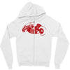 akira inspired bike motorbike Zipper Hoodie
