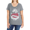 bad cat   gatos locos Ladies Curvy T-Shirt