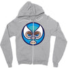 lucha libre   blue Zipper Hoodie