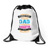 Super Cool Dad Of A Freaking Awesome Daughter Drawstring Bags