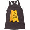 caution bananas Racerback Tank