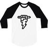 pencil lightning 3/4 Sleeve Shirt