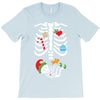 Christmas Skeleton mom and baby maternity T-Shirt