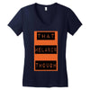 wear that melanin though Women's V-Neck T-Shirt