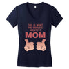 World' s Greatest Mom Looks Like Women's V-Neck T-Shirt