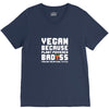 Vegan Because Plant Powered Badass Was Not an Offical Tittle Full V-Neck Tee