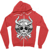 skull viking Zipper Hoodie