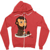 abraham play the game Zipper Hoodie