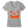 fun face pumpkin Women's V-Neck T-Shirt