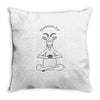Yoga with Goat Throw Pillow