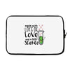 Made With Lots Of Love And a Little Science Laptop sleeve