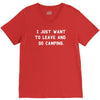 i just want to leave and go camping V-Neck Tee
