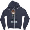 i rebel Zipper Hoodie