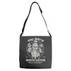 white lotus Adjustable Strap Totes