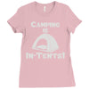 camping is intents Ladies Fitted T-Shirt