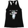 my puns are Racerback Tank