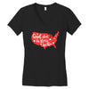 God Shed His Grace On Thee Women's V-Neck T-Shirt